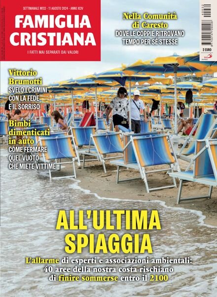 Famiglia Cristiana – 11 Agosto 2024 Cover