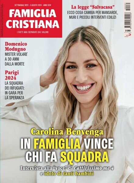 Famiglia Cristiana – 4 Agosto 2024 Cover
