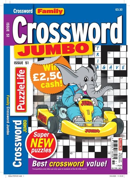 Family Crossword Jumbo – August 2024 Cover