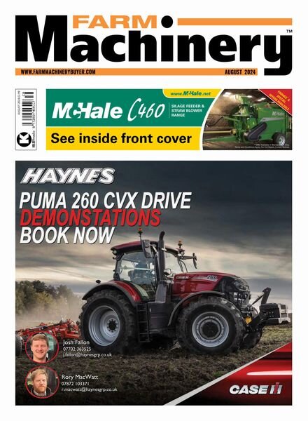 Farm Machinery – August 2024 Cover