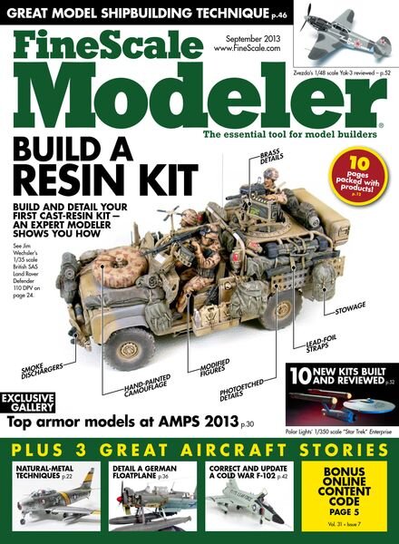 FineScale Modeler – September 2013 Cover