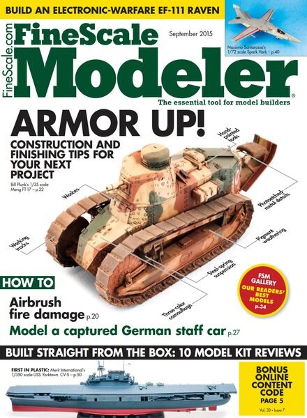 FineScale Modeler – September 2015 Cover