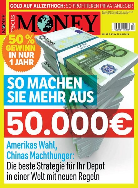 Focus Money – 31 Juli 2024 Cover