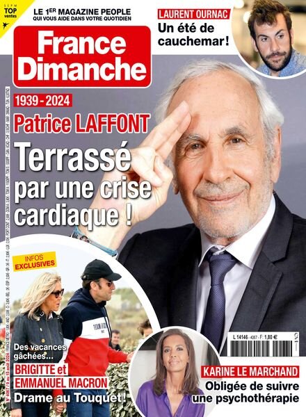 France Dimanche – 9 Aout 2024 Cover