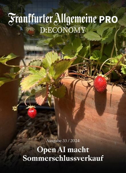 Frankfurter Allgemeine Pro D Economy – 14 August 2024 Cover