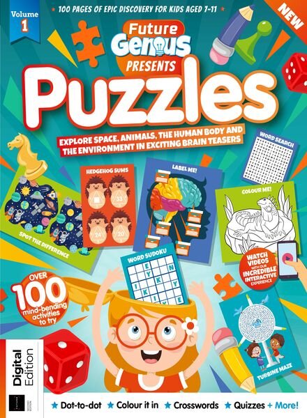 Future Genius Puzzles – Volume 1 2nd Revised Edition 2024 Cover