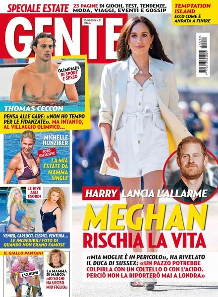 Gente Italia – 10 Agosto 2024 Cover