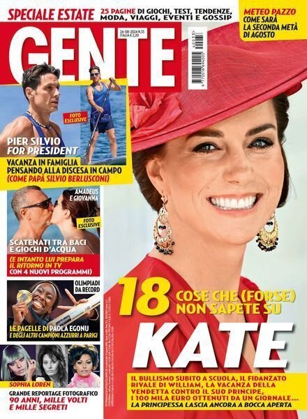 Gente Italia – 24 Agosto 2024 Cover