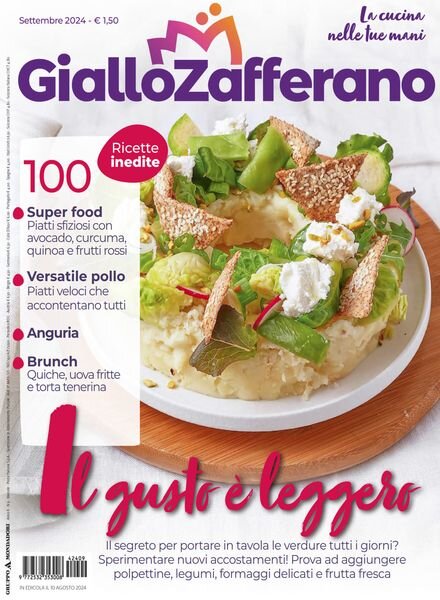 Giallo Zafferano – Settembre 2024 Cover