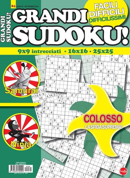 Grandi Sudoku – Agosto-Settembre 2024 Cover