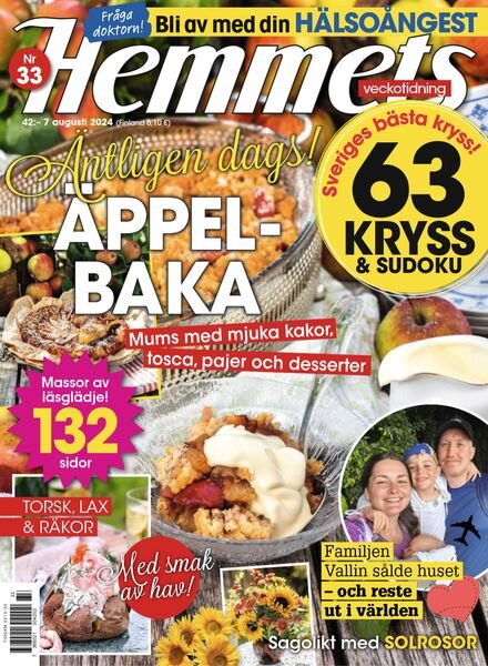 Hemmets Veckotidning – 1 Augusti 2024 Cover