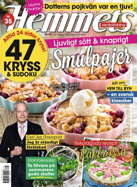 Hemmets Veckotidning – 15 Augusti 2024 Cover