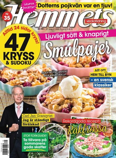 Hemmets Veckotidning – 21 Augusti 2024 Cover
