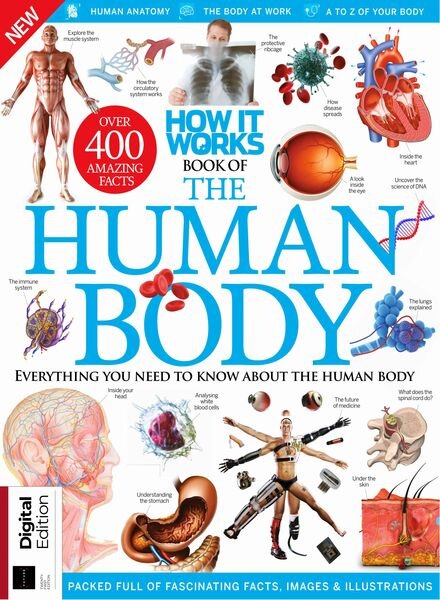 How It Works Book of the Human Body – 21st Edition – 8 August 2024 Cover