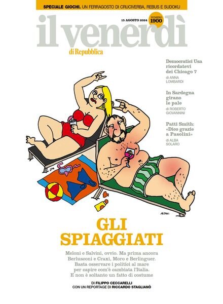 Il Venerdi di Repubblica – 15 Agosto 2024 Cover
