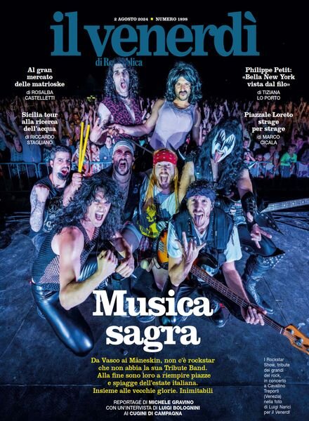 Il Venerdi di Repubblica – 2 Agosto 2024 Cover