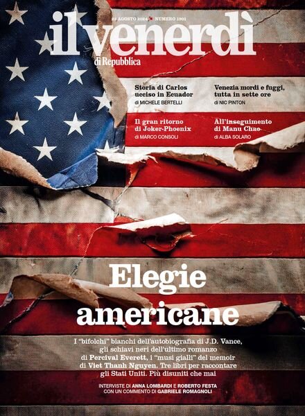 Il Venerdi di Repubblica – 23 Agosto 2024 Cover