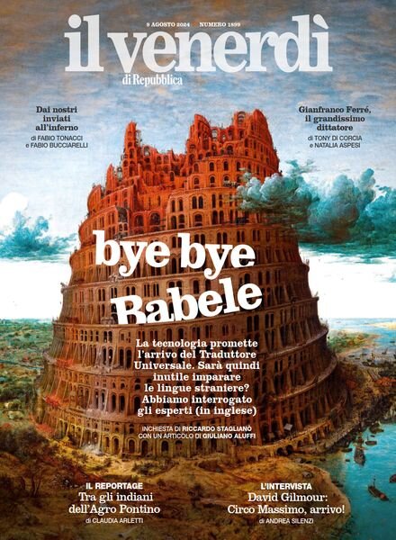 Il Venerdi di Repubblica – 9 Agosto 2024 Cover