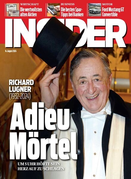 Insider Austria – 14 August 2024 Cover