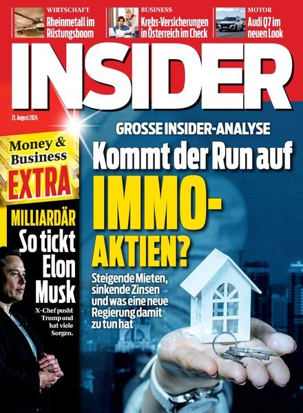 Insider Austria – 21 August 2024 Cover