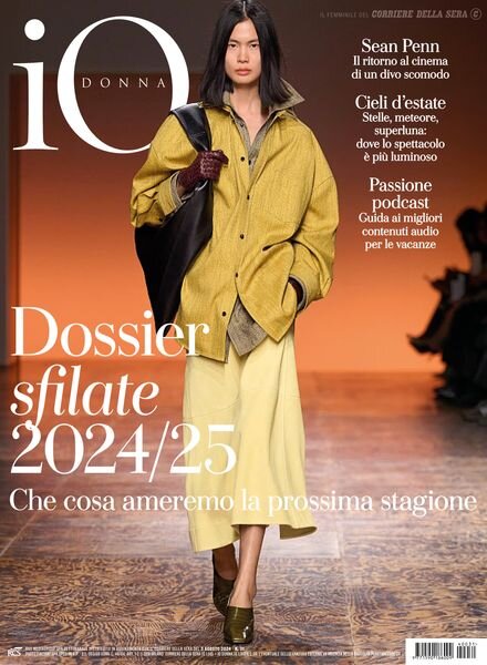 Io Donna del Corriere della Sera – 3 Agosto 2024 Cover