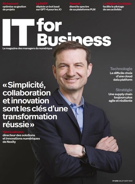 IT for Business – Juillet-Aout 2024 Cover