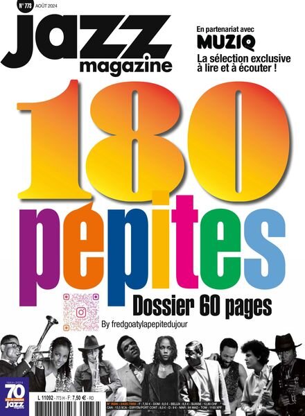 Jazz Magazine – Aout 2024 Cover