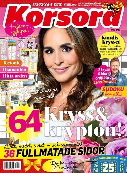 Korsord – 19 Augusti 2024 Cover