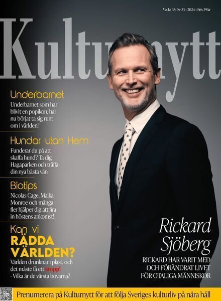 Kulturnytt – 16 Augusti 2024 Cover