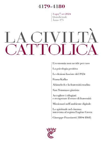 La Civilta Cattolica – 3 Agosto 2024 Cover