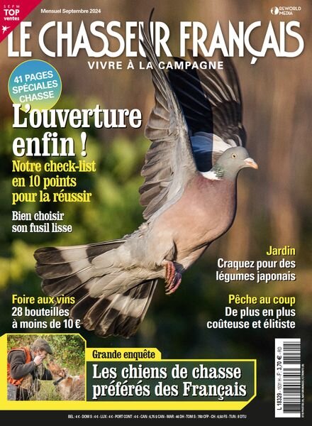 Le Chasseur Francais – Septembre 2024 Cover