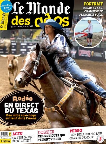 Le Monde des Ados – 21 Aout 2024 Cover