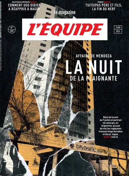 L’Equipe Magazine – 23 Aout 2024 Cover