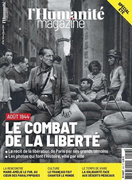 L’Humanite Magazine – 9 Aout 2024 Cover
