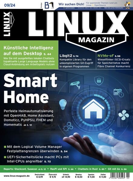 Linux-Magazin – September 2024 Cover