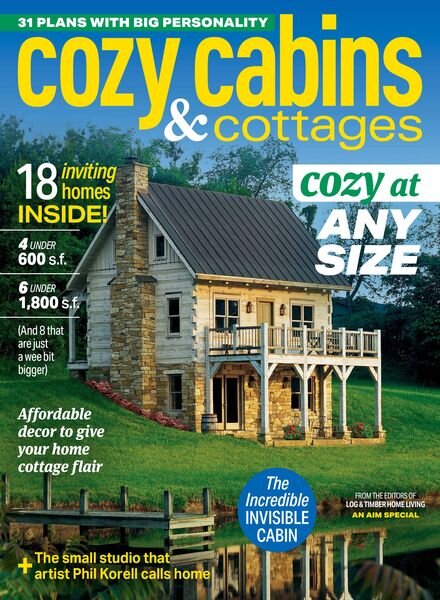 Log & Timber Home Living – Cozy Cabins 2024 Cover