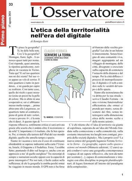L’Osservatore – 17 Agosto 2024 Cover