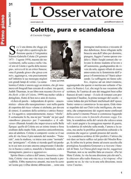L’Osservatore – 3 Agosto 2024 Cover