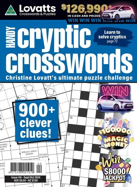 Lovatts Handy Cryptic – Issue 110 2024 Cover