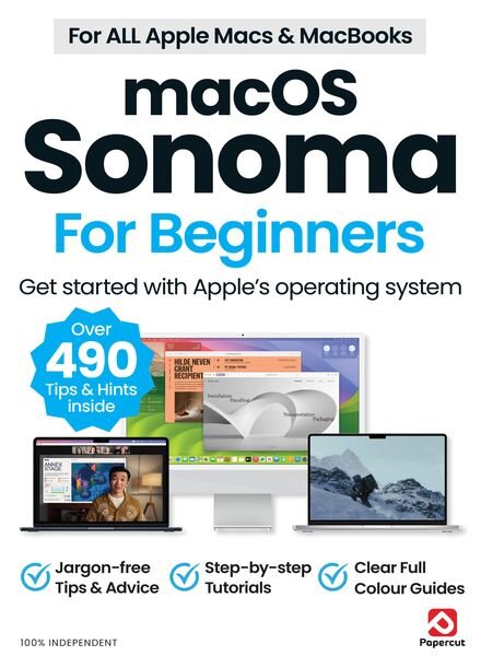 macOS Sonoma For Beginners – July 2024 Cover