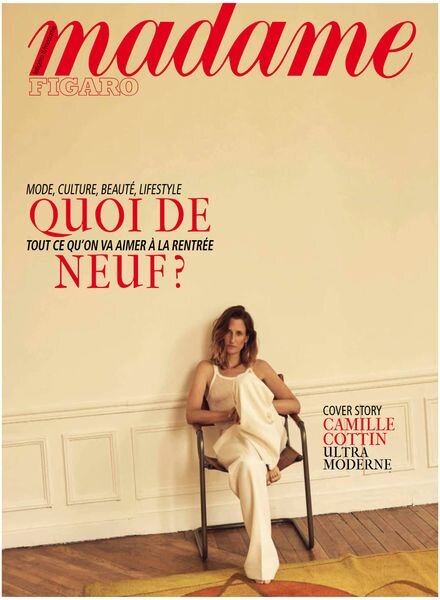 Madame Figaro – 16 Aout 2024 Cover