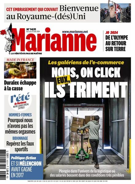Marianne – 15 Aout 2024 Cover