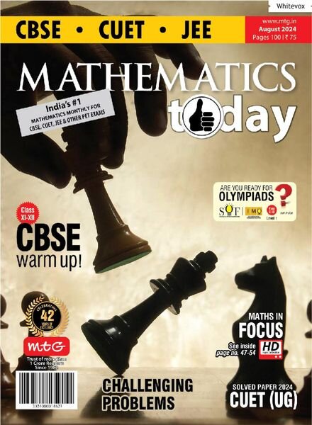 Mathematics Today – August 2024 Cover