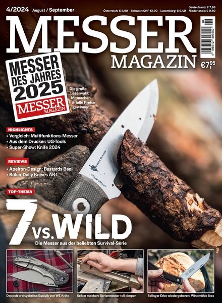 Messer Magazin – August-September 2024 Cover
