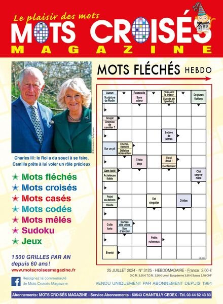 Mots Croises Magazine – 25 Juillet 2024 Cover