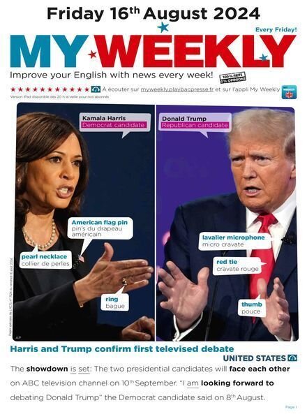 My Weekly fr – 16 Aout 2024 Cover
