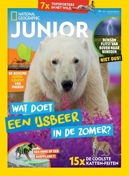 National Geographic Junior Nederland – 8 Augustus 2024 Cover