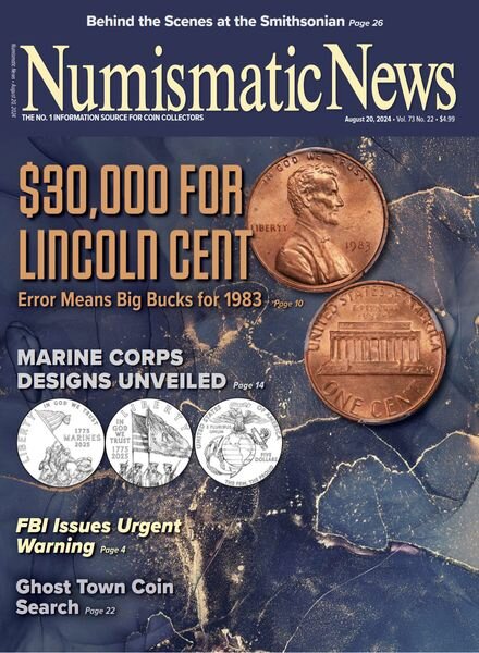 Numismatic News – August 20 2024 Cover