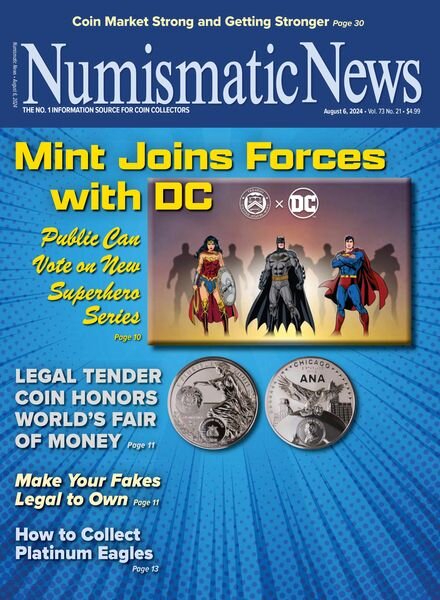 Numismatic News – August 6 2024 Cover