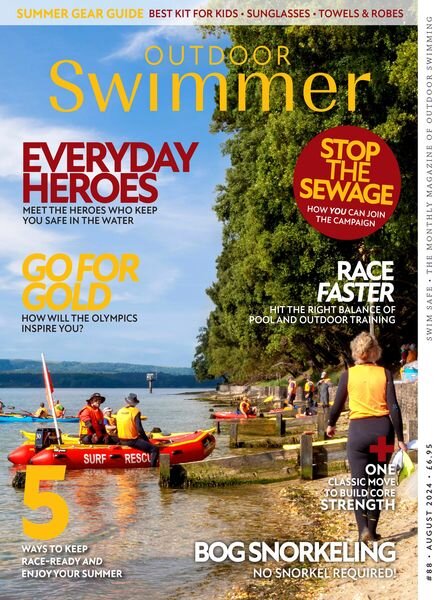 Outdoor Swimmer – August 2024 Cover
